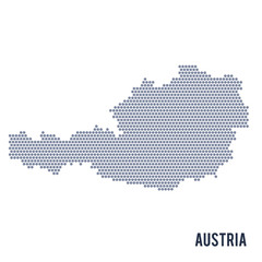 Fototapeta na wymiar Vector hexagon map of Austria isolated on white background