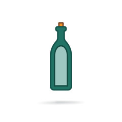 Alcohol sign icon. Drink symbol. Bottle 