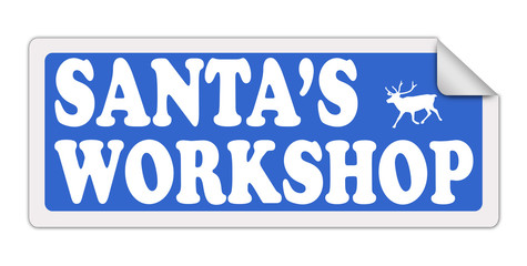 SANTA'S WORKSHOP blue label