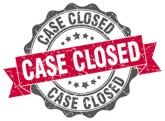 Fototapeta premium case closed stamp. sign. seal