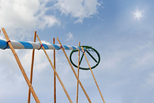 Maibaum,maibaumaufstellen