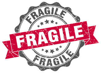 fragile stamp. sign. seal