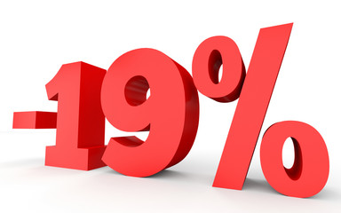 Minus nineteen percent. Discount 19 %.