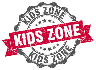 Obraz premium kids zone stamp. sign. seal