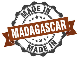 made in Madagascar round seal