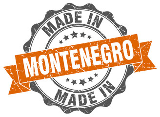 Obraz premium made in Montenegro round seal