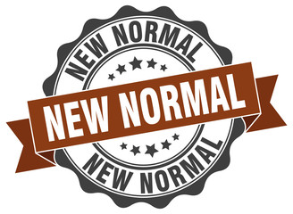 Obraz premium new normal stamp. sign. seal
