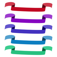 Flat ribbon color set