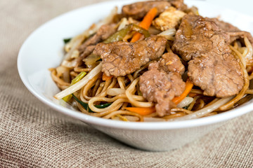 fried noodle asian food on the table