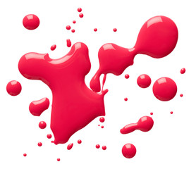 Blots of nail polish