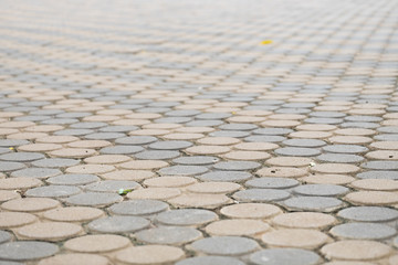 Patterned cement brick floor background