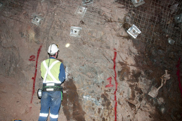 Obraz na płótnie Canvas Underground Miner