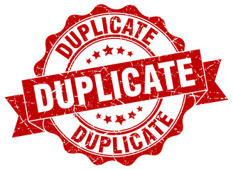Obraz premium duplicate stamp. sign. seal