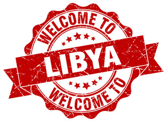 Libya round ribbon seal