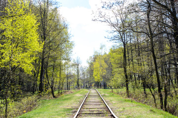 Obraz premium Old vintage railroad 