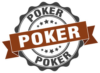 poker stamp. sign. seal
