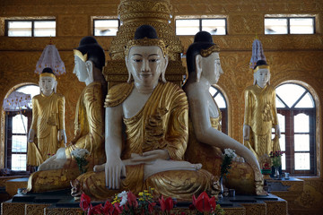 Buddhas in kyaikmaraw pagoda
