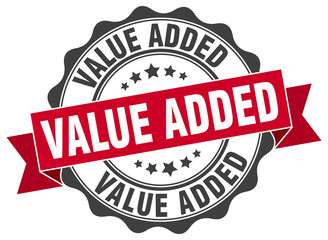 Obraz premium value added stamp. sign. seal