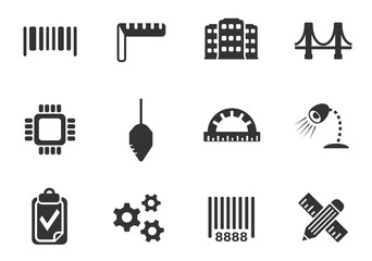 engineering icon set
