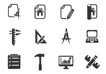 engineering icon set