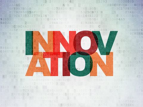 Business concept: Innovation on Digital Data Paper background