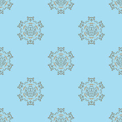 Abstract geometric retro seamless pattern vector illustration.