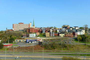 Obraz premium Saint John city skyline, Saint John, New Brunswick, Canada.