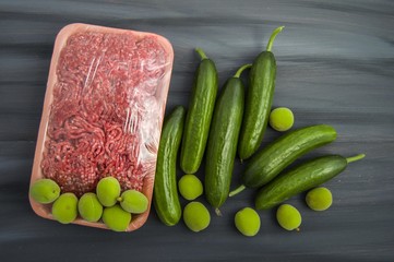 Beef meat in different concepts, meat pictures in the package

