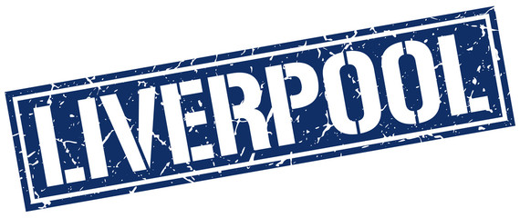 Liverpool blue square stamp