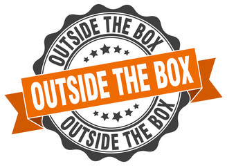 Obraz premium outside the box stamp. sign. seal