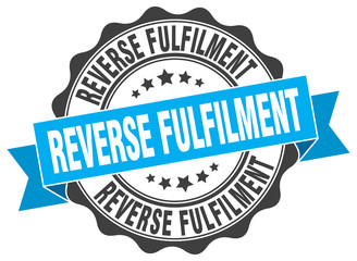 Obraz premium reverse fulfilment stamp. sign. seal