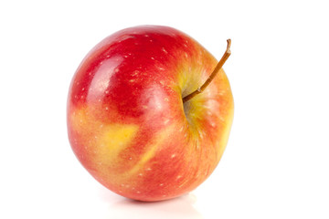 Fresh red apple isolated on white background