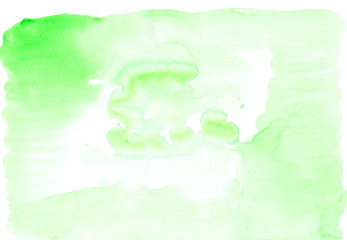 Obraz premium Abstract green watercolor background