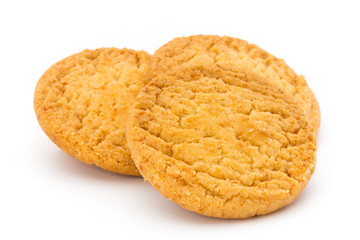 Cookies nuts on the  isolated on white background.