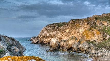 Obraz premium Sunset and rocks