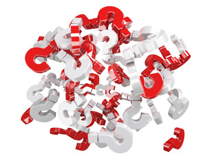 3D rendering question marks
