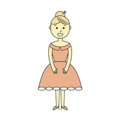 young woman in the ball gown