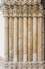 Gothic stone portal detail - stone background