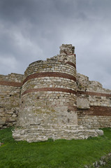 Fototapeta premium Part of the wall in the city of Nesebar in Bulgaria