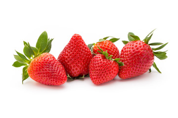 Strawberry isolated on white background. Fresh berry.