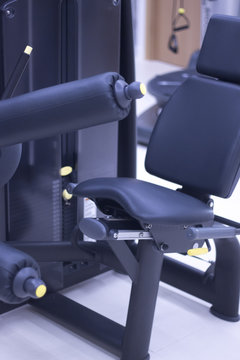 Leg weights gym machine