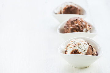 Vanilla and Chocolate Ice Cream