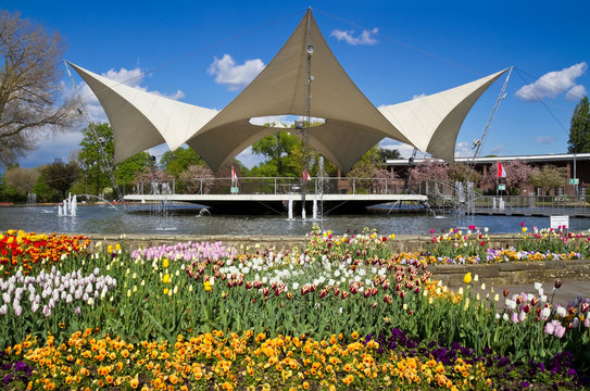 K&ouml;lner Tanzbrunnen im Fr&uuml;hling