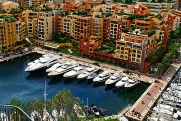 Fototapeta na wymiar Monaco, Monte Carlo, Riviera, Mediterranean Sea,