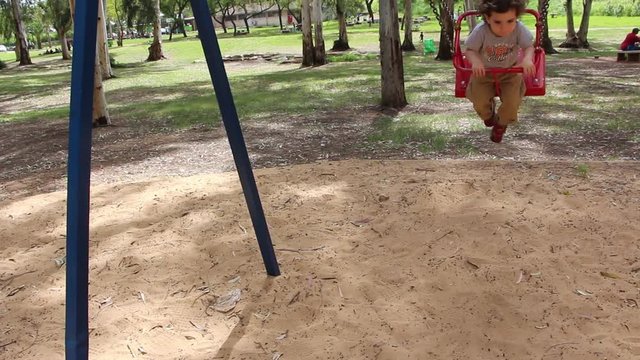 kid on a swinger