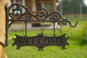 Signboard welcome