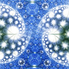 Abstract fractal illustration for creative design