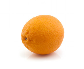 Fresh orange isolated on white background