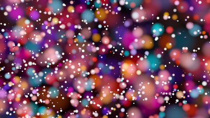 Obraz na płótnie Canvas Beautiful colorful bokeh blurred background defocused lights