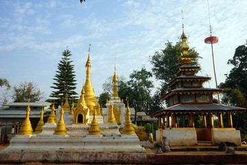 Golden stupas